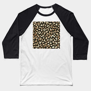 Dark Golden Cheetah Baseball T-Shirt